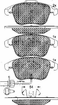 BSF 10903 - Set placute frana,frana disc aaoparts.ro