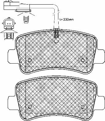 4U Autoparts 22630RN - Set placute frana,frana disc aaoparts.ro