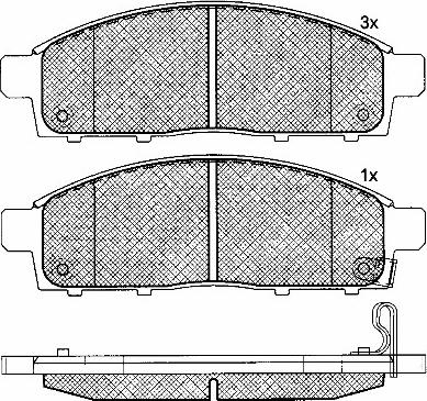 BSF 10930 - Set placute frana,frana disc aaoparts.ro