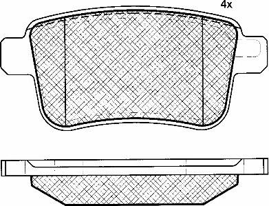 BSF 10938 - Set placute frana,frana disc aaoparts.ro
