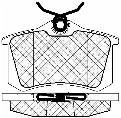 VW 5K0 698 451 E - Set placute frana,frana disc aaoparts.ro