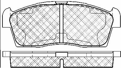 BSF 10971 - Set placute frana,frana disc aaoparts.ro