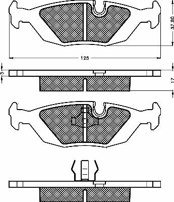 BSF 10459 - Set placute frana,frana disc aaoparts.ro