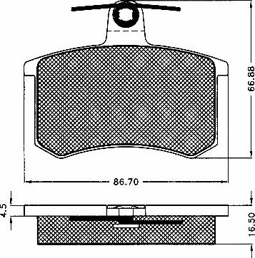 BSF 10453 - Set placute frana,frana disc aaoparts.ro