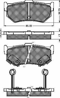 BSF 10464 - Set placute frana,frana disc aaoparts.ro