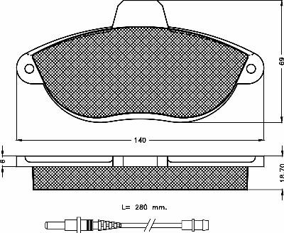 BSF 10412 - Set placute frana,frana disc aaoparts.ro