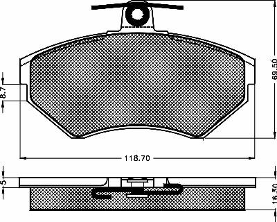 BSF 10423 - Set placute frana,frana disc aaoparts.ro