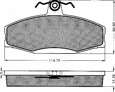BSF 10422 - Set placute frana,frana disc aaoparts.ro