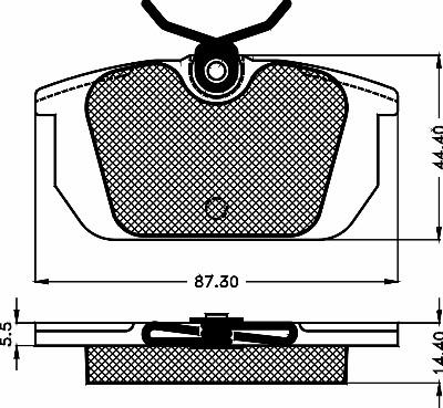 BSF 10470 - Set placute frana,frana disc aaoparts.ro