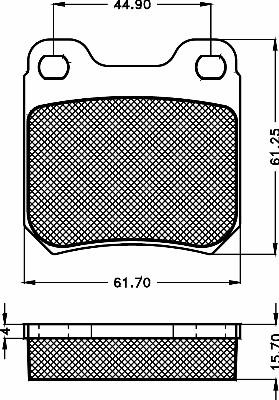 BSF 10473 - Set placute frana,frana disc aaoparts.ro