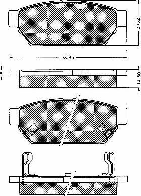 BSF 10566 - Set placute frana,frana disc aaoparts.ro