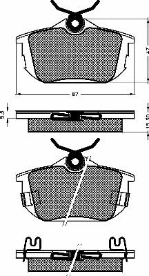 BSF 10517 - Set placute frana,frana disc aaoparts.ro