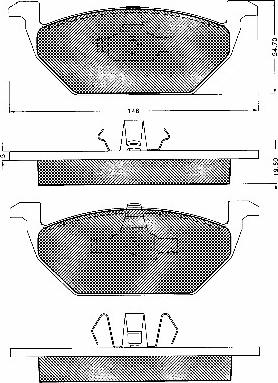 BSF 10532 - Set placute frana,frana disc aaoparts.ro