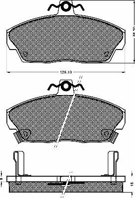 BSF 10525 - Set placute frana,frana disc aaoparts.ro