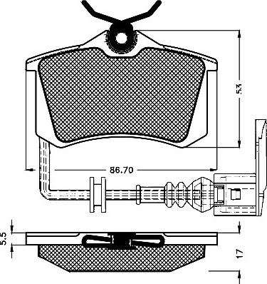 BSF 10645 - Set placute frana,frana disc aaoparts.ro