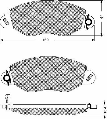 BSF 10653 - Set placute frana,frana disc aaoparts.ro