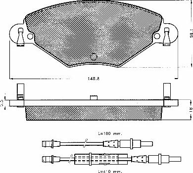 GMC 2327701 - Set placute frana,frana disc aaoparts.ro