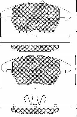 BSF 10689 - Set placute frana,frana disc aaoparts.ro