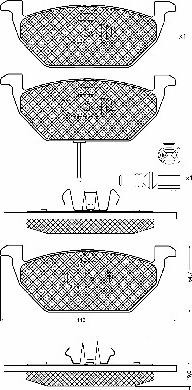 BSF 10686 - Set placute frana,frana disc aaoparts.ro