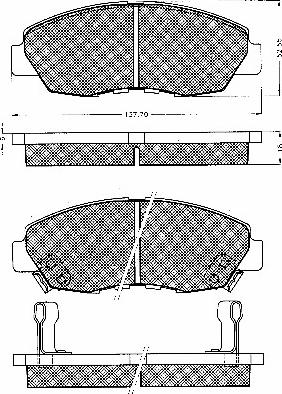 Honda 45022-S9A-010 - Set placute frana,frana disc aaoparts.ro