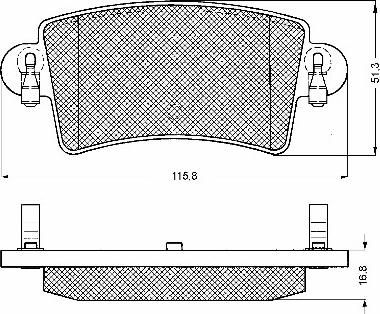 BSF 10620 - Set placute frana,frana disc aaoparts.ro