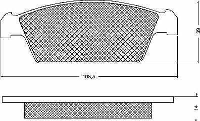 BSF 10622 - Set placute frana,frana disc aaoparts.ro