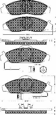 BSF 10676 - Set placute frana,frana disc aaoparts.ro