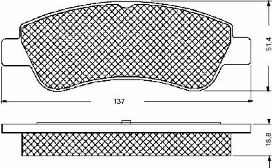 BSF 10672 - Set placute frana,frana disc aaoparts.ro