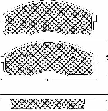 ADVICS-SEA R1N007T - Set placute frana,frana disc aaoparts.ro