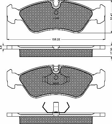 BSF 10142 - Set placute frana,frana disc aaoparts.ro