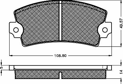 BSF 10119 - Set placute frana,frana disc aaoparts.ro