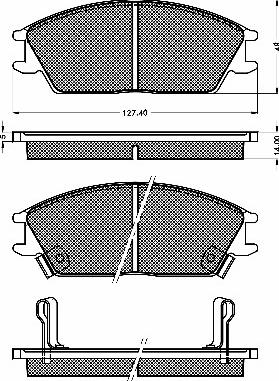 BSF 10182 - Set placute frana,frana disc aaoparts.ro
