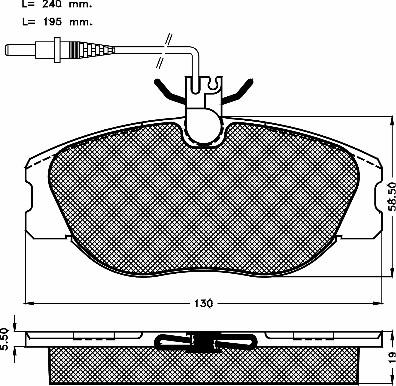 BSF 10133 - Set placute frana,frana disc aaoparts.ro