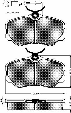 BSF 10137 - Set placute frana,frana disc aaoparts.ro