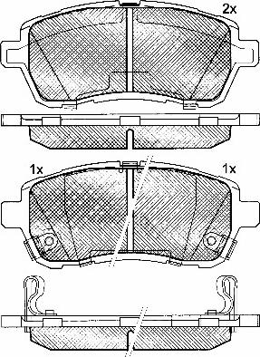 BSF 10896 - Set placute frana,frana disc aaoparts.ro