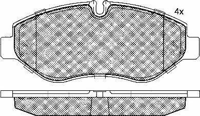 BSF 10890 - Set placute frana,frana disc aaoparts.ro