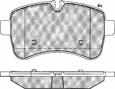 BSF 10891 - Set placute frana,frana disc aaoparts.ro