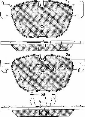 BSF 10898 - Set placute frana,frana disc aaoparts.ro