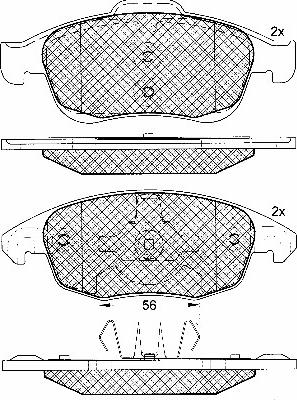 SAFETY T0322 - Set placute frana,frana disc aaoparts.ro