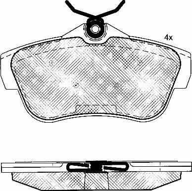 BSF 10854 - Set placute frana,frana disc aaoparts.ro