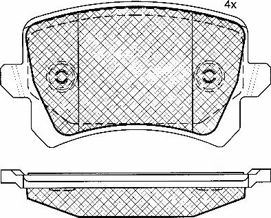 BSF 10858 - Set placute frana,frana disc aaoparts.ro
