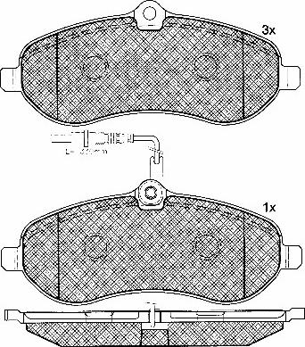 BSF 10853 - Set placute frana,frana disc aaoparts.ro