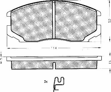 BSF 10815 - Set placute frana,frana disc aaoparts.ro