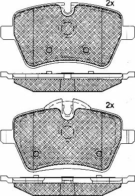 BSF 10888 - Set placute frana,frana disc aaoparts.ro