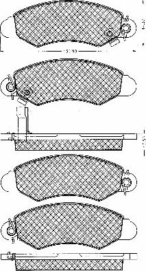 BSF 10838 - Set placute frana,frana disc aaoparts.ro