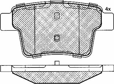 J&S Automotive VBP2936 - Set placute frana,frana disc aaoparts.ro