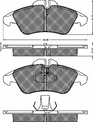 BSF 10396 - Set placute frana,frana disc aaoparts.ro