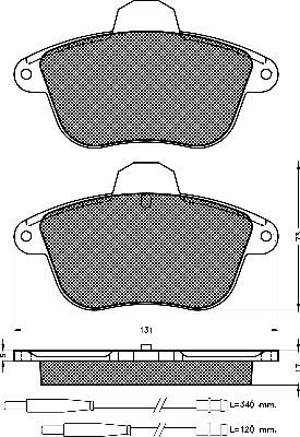 BSF 10348 - Set placute frana,frana disc aaoparts.ro