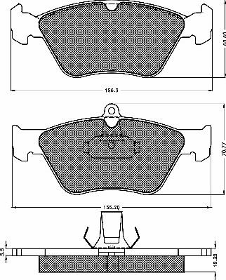 BSF 10383 - Set placute frana,frana disc aaoparts.ro
