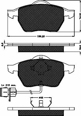 BSF 10338 - Set placute frana,frana disc aaoparts.ro